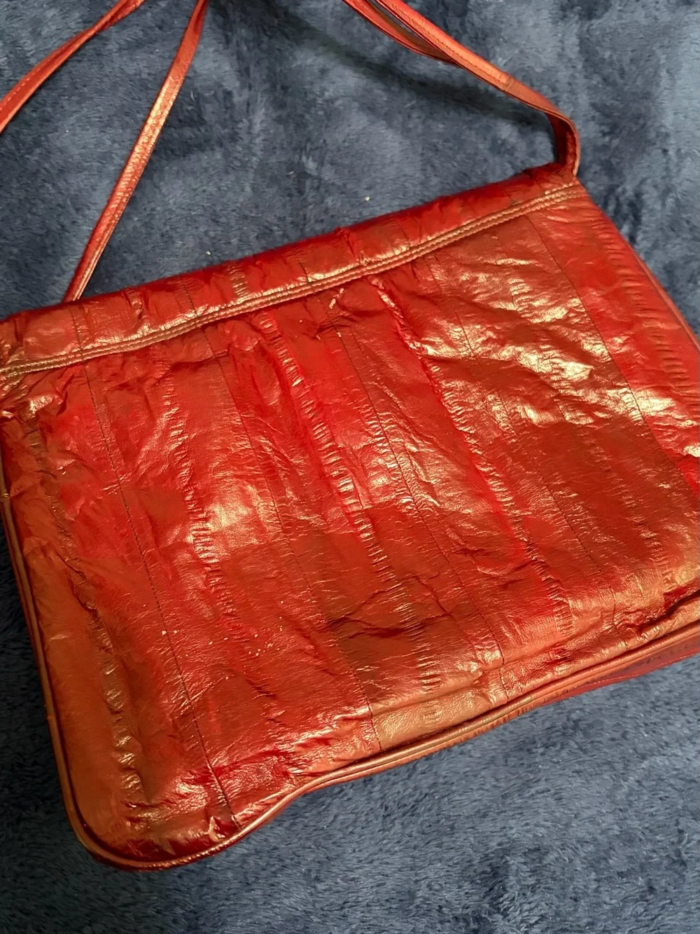 Classic Burgundy Leather Crossbody Bag - Women